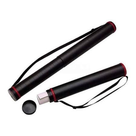 Chartpak Chartpak Telescoping Document Tube, CHARLTUBE, 28"-43" Long x 3.5" Diameter, Black RLTUBE